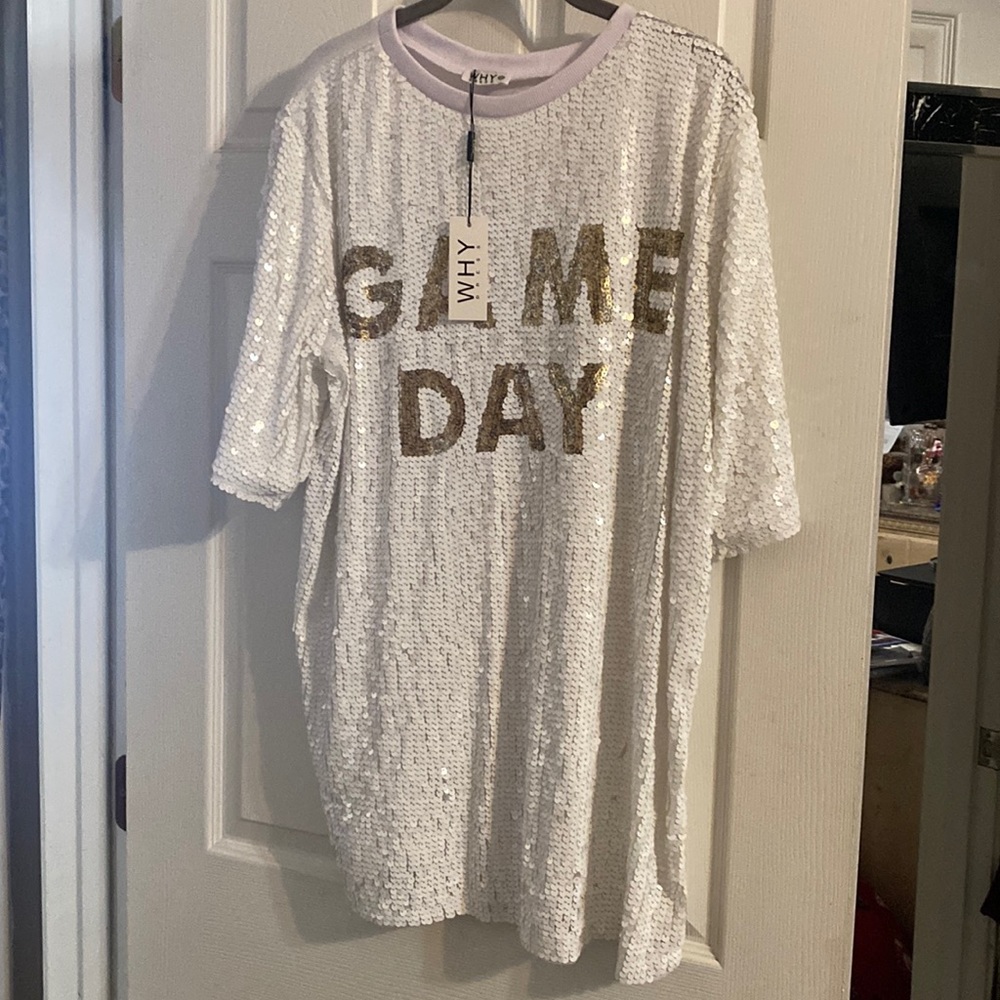 Game day sequin dress
